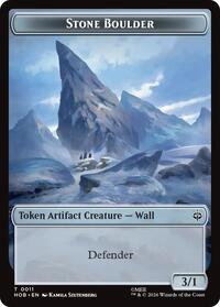 Stone Boulder // Bear Double-Sided Token