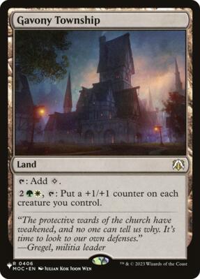 Gavony Township #406 – The List Reprints (Rare)