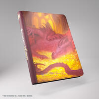 Magic: The Gathering The Hobbit Zip-Up Album 18-Pocket - Smaugs Mox Amber · GameGenic Storage Albums