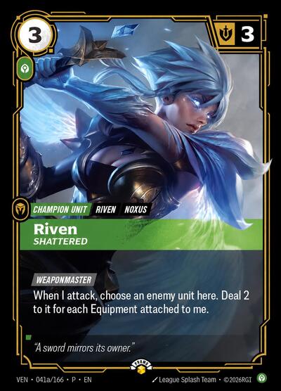 Riven - Shattered Riftbound Promotional Cards Promo Riftbound card — value and price