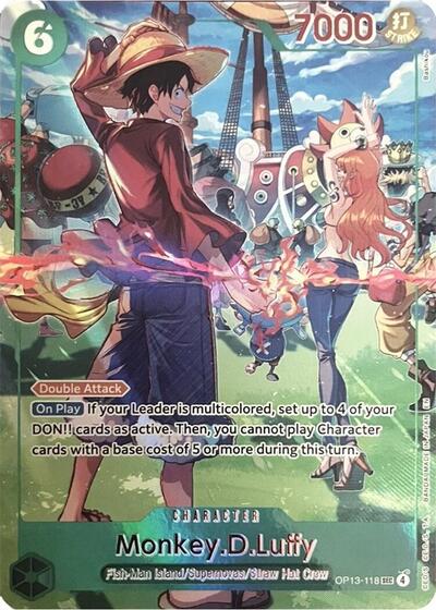 Monkey.D.Luffy (118) (English Version 3rd Anniversary Set) One Piece Promotion Cards SEC One Piece card — value and price