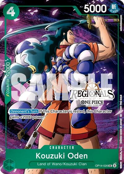 Kouzuki Oden (Regional Participation Pack 2026 Vol.2) One Piece Promotion Cards UC One Piece card — value and price