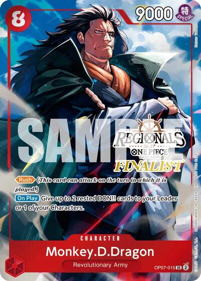 Monkey.D.Dragon (Regionals Finalist Card Set 26-27 Vol.2) One Piece Promotion Cards SR One Piece card — value and price
