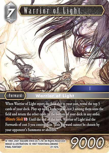 Warrior of Light (Blissful Eternity) — Final Fantasy TCG card