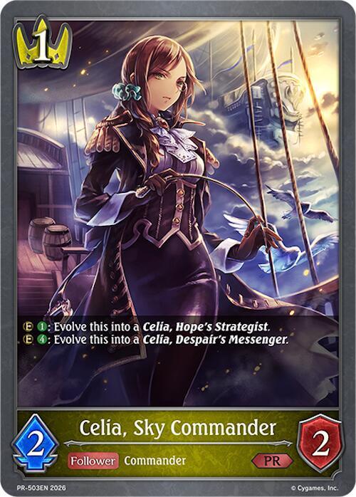 Celia, Sky Commander PR-503EN - Shadowverse: Evolve Promo Cards