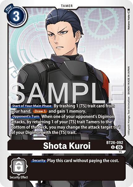 Shota Kuroi, Timeless Bonds card number BT26-092 U