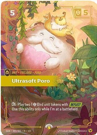 Ultrasoft Poro Secret Garden Promo Riftbound card — value and price