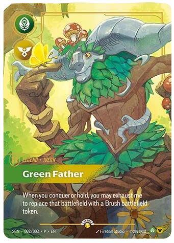 Ivern, Green Father Secret Garden Promo Riftbound card — value and price