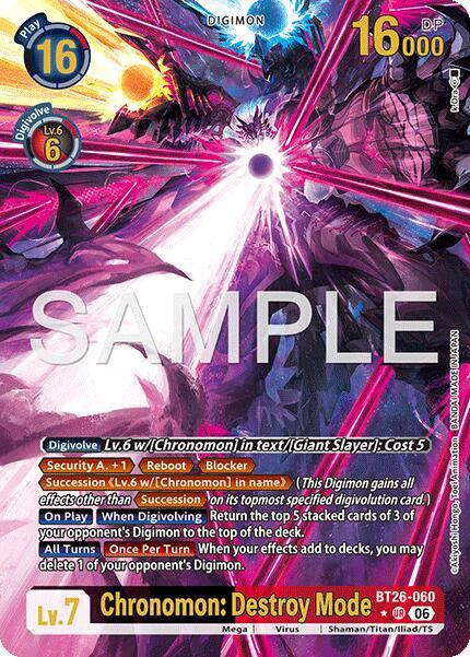 Chronomon: Destroy Mode (Alternate Art)