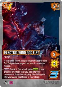 Electric Wind God Fist - UniVersus TEKKEN 8 trading card