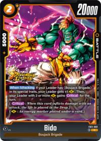Bido - Dragon Ball Super: Fusion World Brightness of Hope trading card