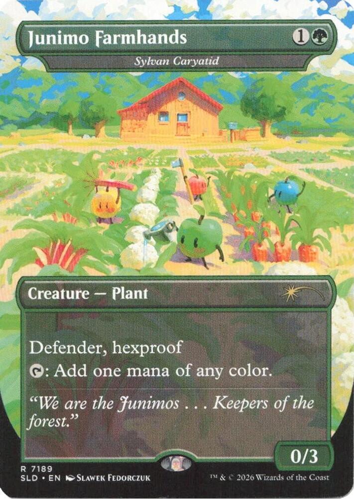 Junimo Farmhands - Sylvan Caryatid, Secret Lair Drop Series card number 7189