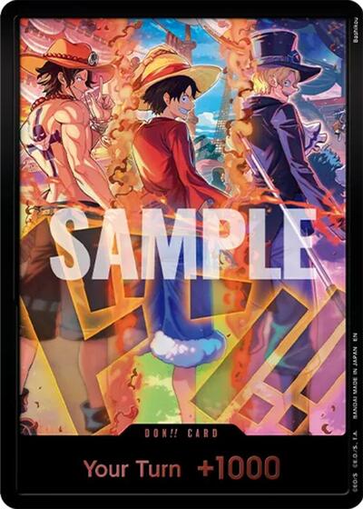 DON!! Card (English Version 3rd Anniversary Set) (Ace, Luffy, Sabo)