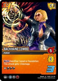 Backhand Combo - UniVersus TEKKEN 8 trading card