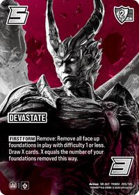 Devastate (Alternative Art) - UniVersus TEKKEN 8 trading card