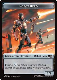 Robot Hero // Villain Double-Sided Token
