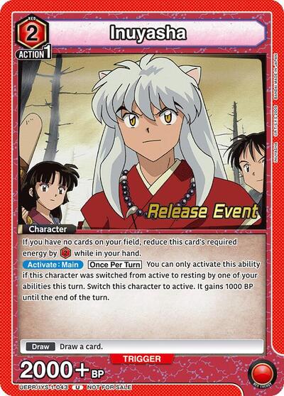 Inuyasha (043) UE23BT: Inuyasha Release Event Cards Uncommon Union Arena card — value and price
