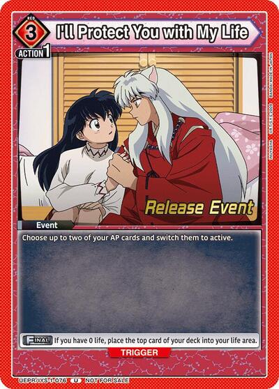 I'll Protect You with My Life card