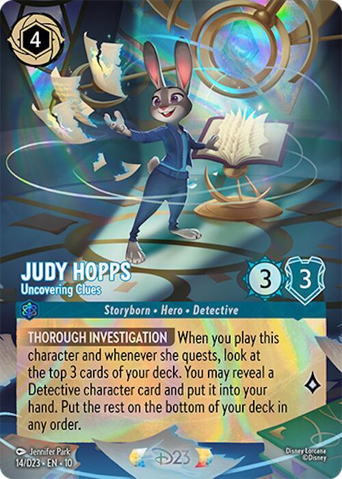 Full Judy Hopps - Uncovering Clues card