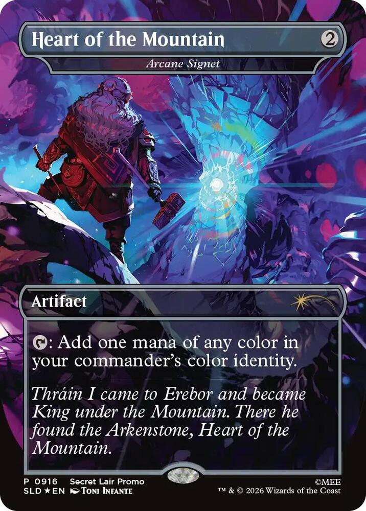 Heart of the Mountain - Arcane Signet, Secret Lair Drop Series card number 916