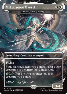 Miku, Voice Over All - Shalai, Voice of Plenty #2433 – Secret Lair Drop Series (Rare)