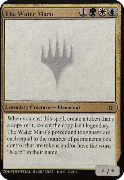 The Water Maro from UNK #RZ01b, Magic: The Gathering card