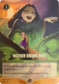 Mother Knows Best card