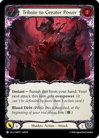 Tribute to Greater Power