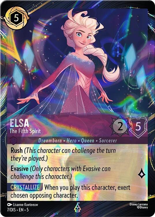 Elsa - The Fifth Spirit (Magical Places Promo), Disney Lorcana Promo Cards card number 7