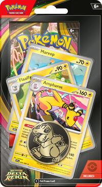 Delta Reign Premium Checklane Blister [Ampharos Line] from ME06: Delta Reign pre-release Pokemon product image