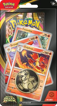 Delta Reign Premium Checklane Blister [Delphox Line] from ME06: Delta Reign pre-release Pokemon product image