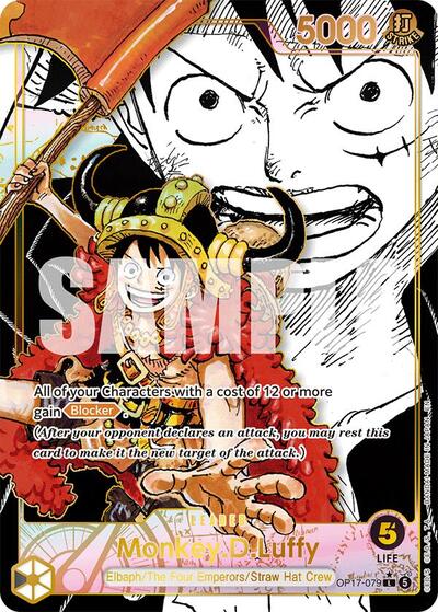 Monkey.D.Luffy (079) (Super Leader Alternate Art) The World's Strongest Warriors L One Piece card — value and price
