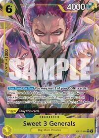 Sweet 3 Generals (Alternate Art) card