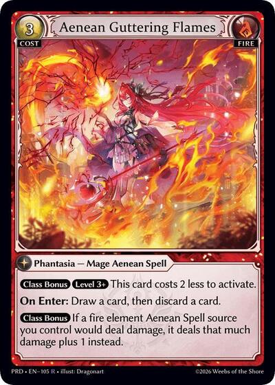 Aenean Guttering Flames card