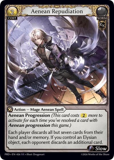 Aenean Repudiation .asphodel/paradise Super Rare Grand Archive card — value and price