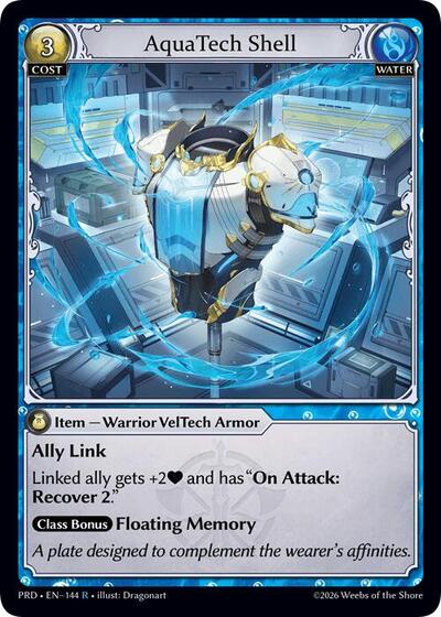 AquaTech Shell .asphodel/paradise Rare Grand Archive card — value and price