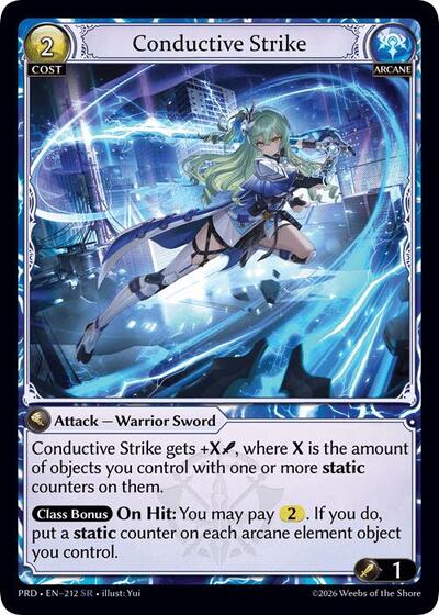 Conductive Strike .asphodel/paradise Super Rare Grand Archive card — value and price