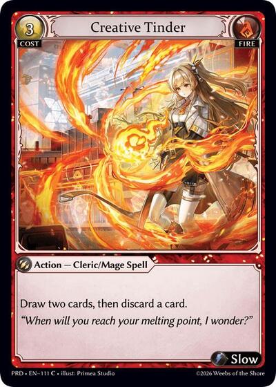 Creative Tinder — Foil .asphodel/paradise Common Grand Archive card — value and price