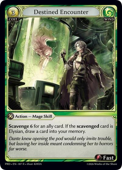 Destined Encounter .asphodel/paradise Rare Grand Archive card — value and price