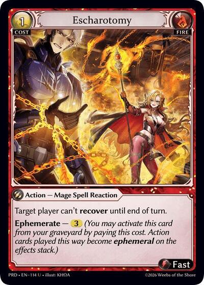 Escharotomy card