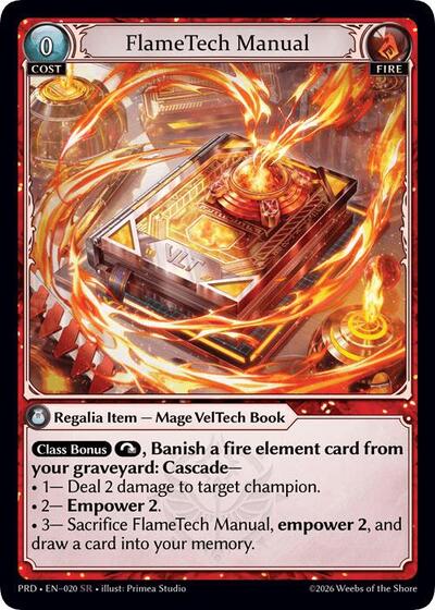 FlameTech Manual card