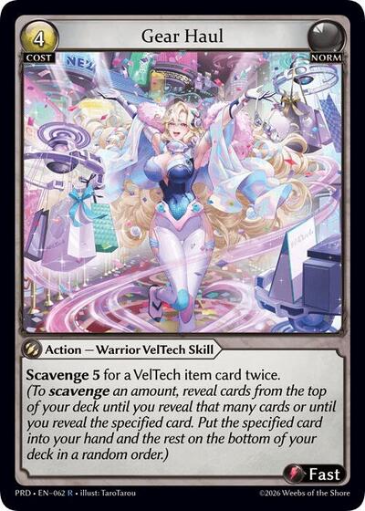 Gear Haul card