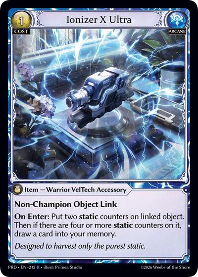 Ionizer X Ultra .asphodel/paradise Rare Grand Archive card — value and price