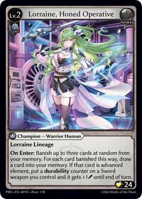 Lorraine, Honed Operative
