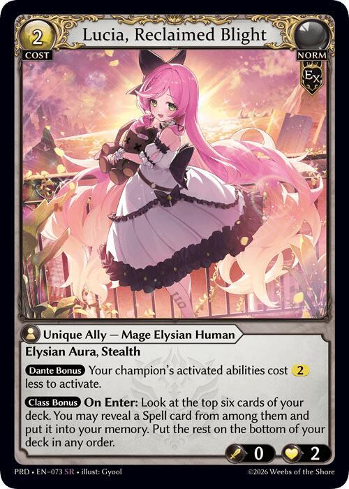 Lucia, Reclaimed Blight
