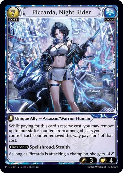 Piccarda, Night Rider card