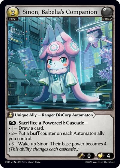 Sinon, Babelia's Companion card