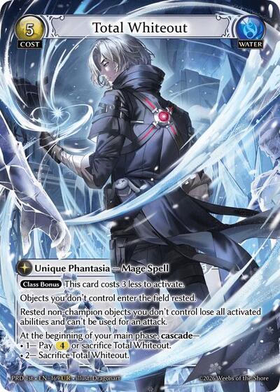 Total Whiteout (UR) .asphodel/paradise Ultra Rare Grand Archive card — value and price