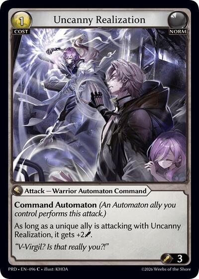 Uncanny Realization card
