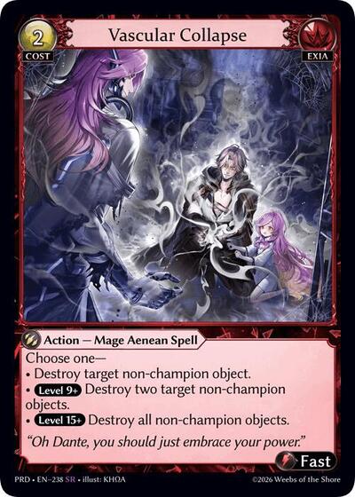 Vascular Collapse card
